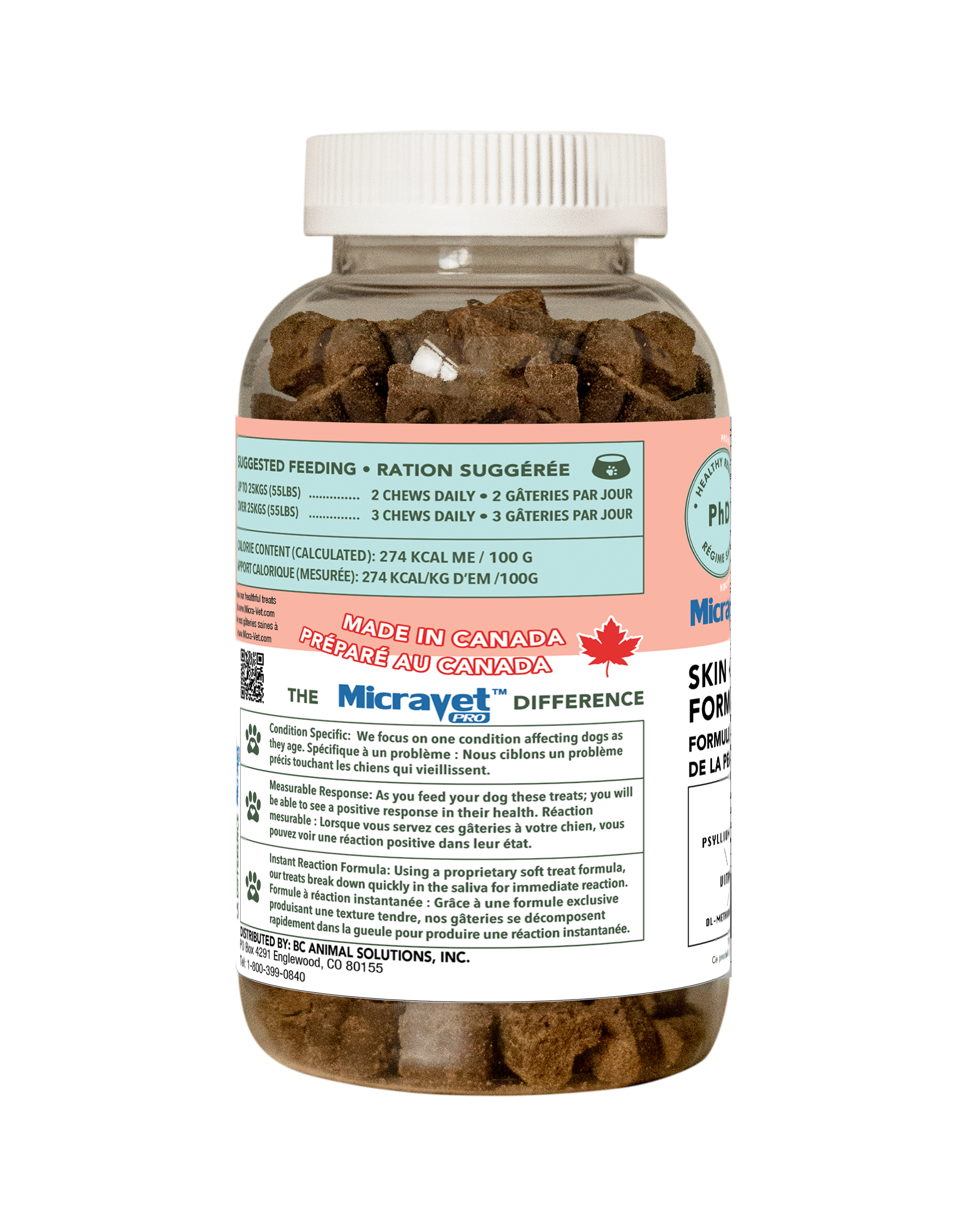 MicraVet™ Dog Skin & Coat Formula Soft Chews